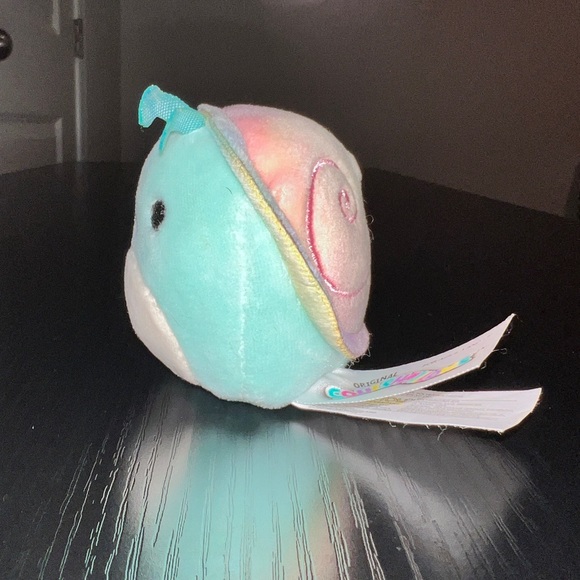 Squishmallows Sid Micromallow Series 2 Rainbow Tie Dye Shell Snail - Picture 5 of 5